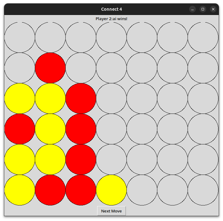 Connect4 Artificial Intelligence Agent